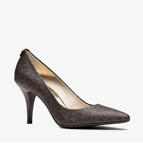 Michael Kors Flex Logo Mid-Heel Pump Size 6 - Picture 1 of 8